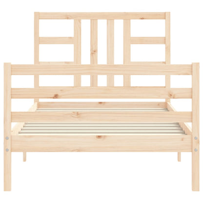 Bed Frame without Mattress 100x200 cm Solid Wood Pine