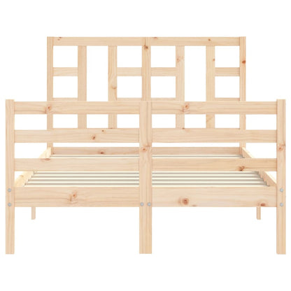 Bed Frame without Mattress 120x200 cm Solid Wood
