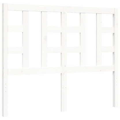 Bed Frame without Mattress White 120x200 cm Solid Wood