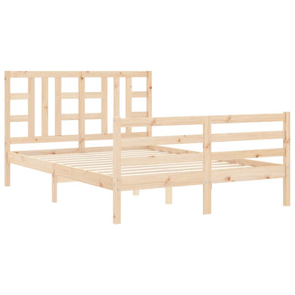 Bed Frame without Mattress 140x200 cm Solid Wood