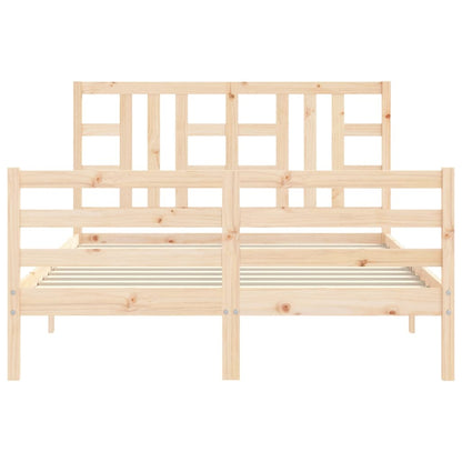Bed Frame without Mattress 140x200 cm Solid Wood