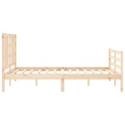 Bed Frame without Mattress 140x200 cm Solid Wood