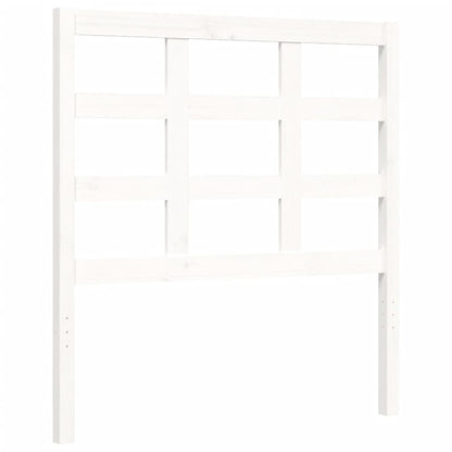 Bed Frame without Mattress White Small Single Solid Wood