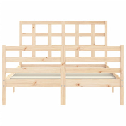 Bed Frame without Mattress Small Double Solid Wood