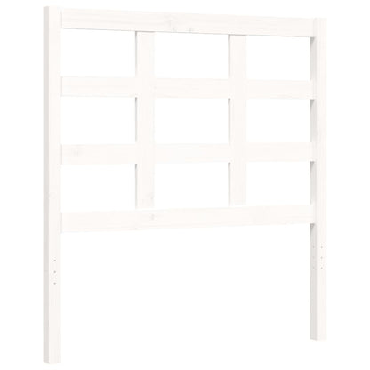 Bed Frame without Mattress White 100x200 cm Solid Wood