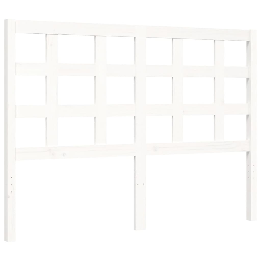 Bed Frame without Mattress White 120x200 cm Solid Wood