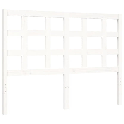 Bed Frame without Mattress White 120x200 cm Solid Wood