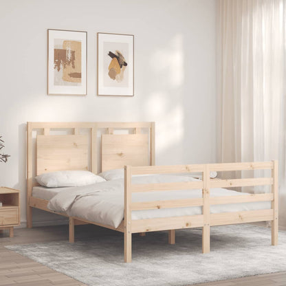 Bed Frame without Mattress 120x200 cm Solid Wood