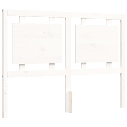 Bed Frame without Mattress White 120x200 cm Solid Wood