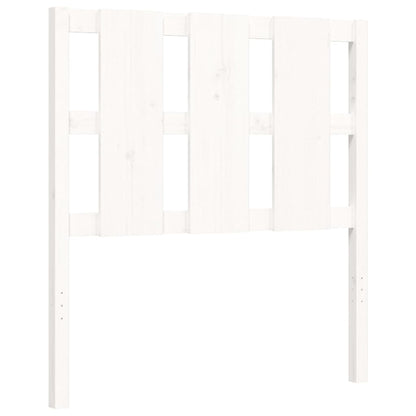 Bed Frame without Mattress White Small Single Solid Wood