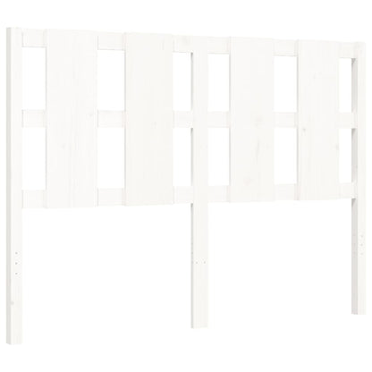 Bed Frame without Mattress White Small Double Solid Wood