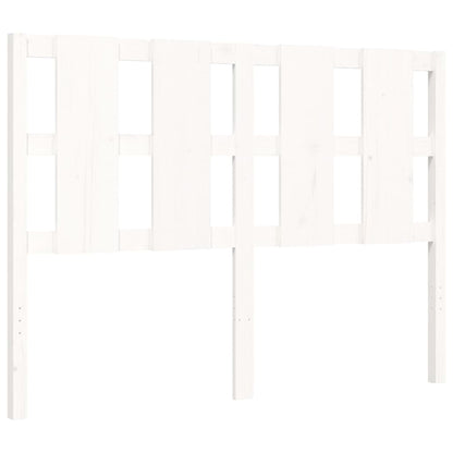 Bed Frame without Mattress White 120x200 cm Solid Wood