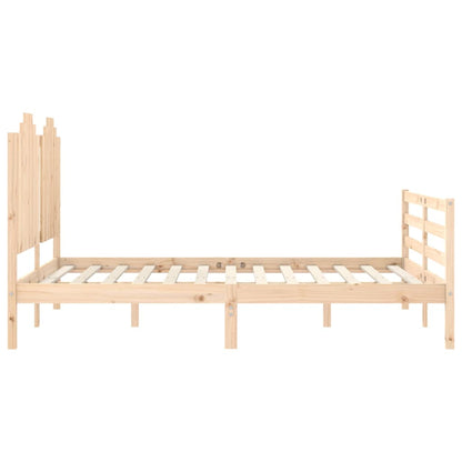 Bed Frame without Mattress 140x200 cm Solid Wood
