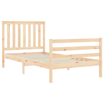 Bed Frame without Mattress 100x200 cm Solid Wood