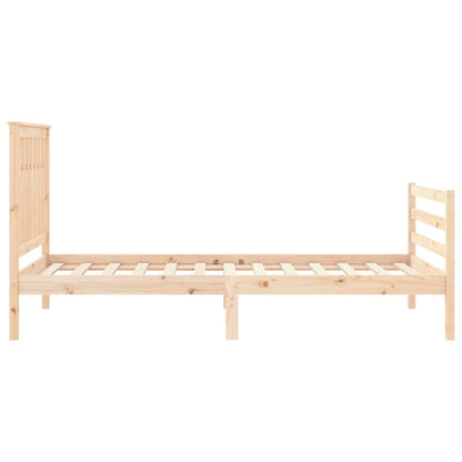 Bed Frame without Mattress 100x200 cm Solid Wood