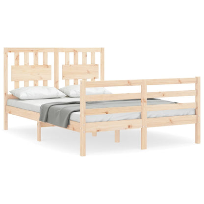 Bed Frame without Mattress Small Double Solid Wood