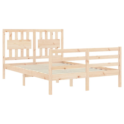 Bed Frame without Mattress Small Double Solid Wood
