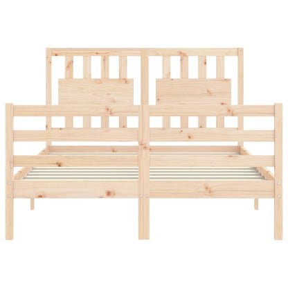 Bed Frame without Mattress Small Double Solid Wood