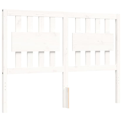 Bed Frame without Mattress White Small Double Solid Wood
