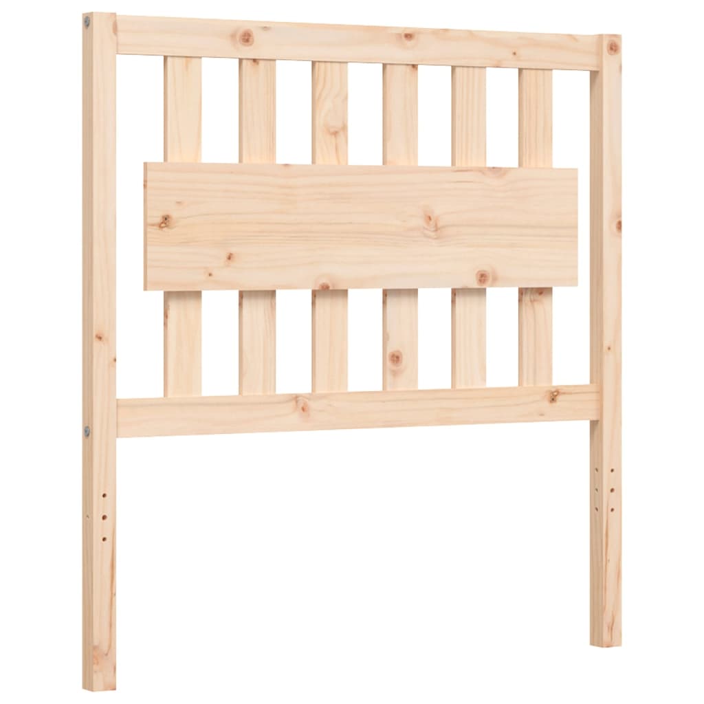 Bed Frame without Mattress 90x200 cm Solid Wood