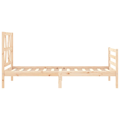 Bed Frame without Mattress Single Solid Wood