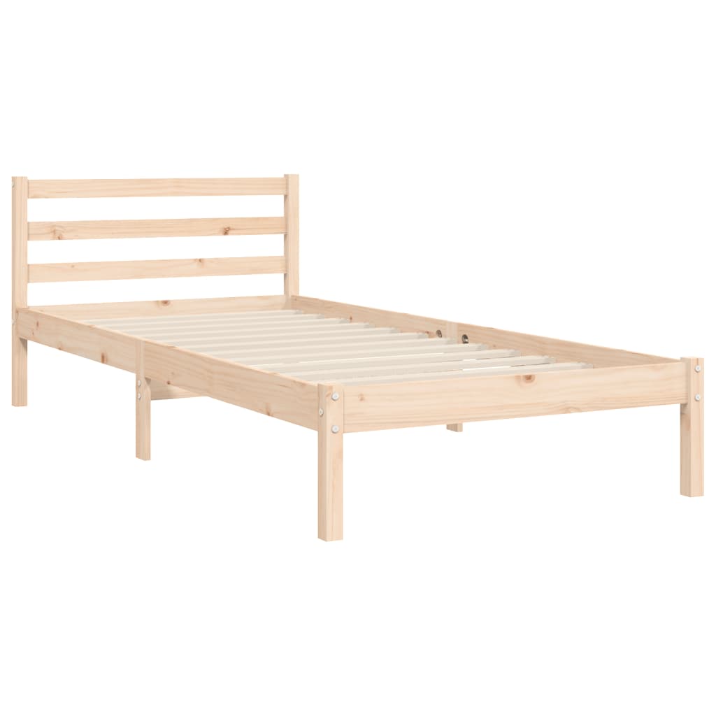 Bed Frame without Mattress 100x200 cm Solid Wood