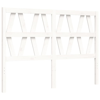 Bed Frame without Mattress White 120x200 cm Solid Wood
