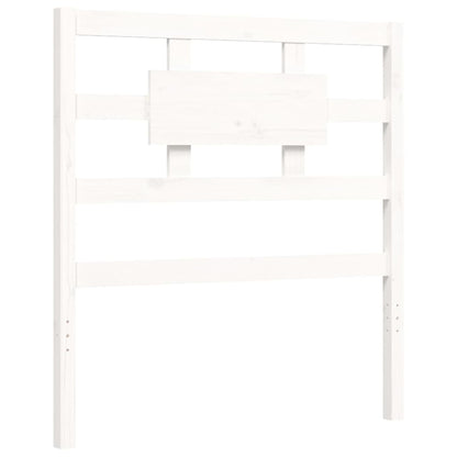 Bed Frame without Mattress White 90x200 cm Solid Wood
