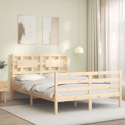 Bed Frame without Mattress 120x200 cm Solid Wood