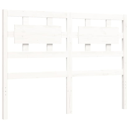 Bed Frame without Mattress White 120x200 cm Solid Wood