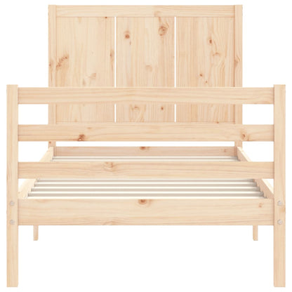Bed Frame without Mattress Small Single Solid Wood
