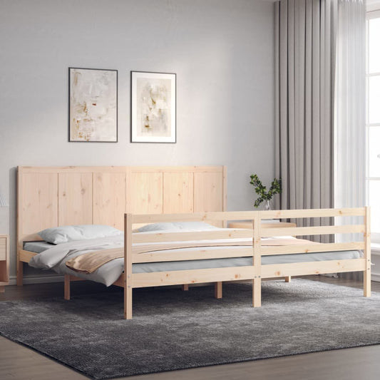 Bed Frame without Mattress 200x200 cm Solid Wood