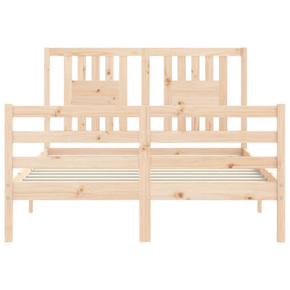 Bed Frame without Mattress Small Double Solid Wood