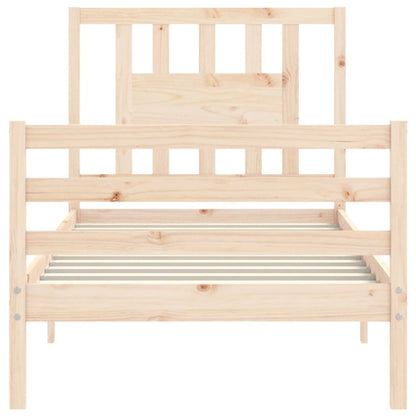 Bed Frame without Mattress 100x200 cm Solid Wood