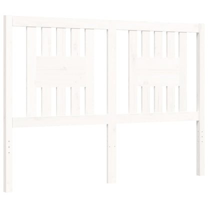Bed Frame without Mattress White 120x200 cm Solid Wood