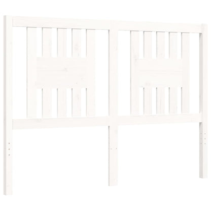 Bed Frame without Mattress White 140x200 cm Solid Wood