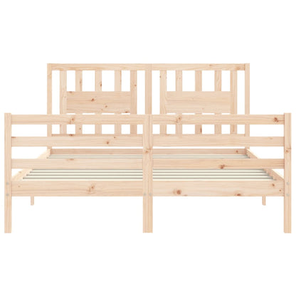 Bed Frame without Mattress 160x200 cm Solid Wood