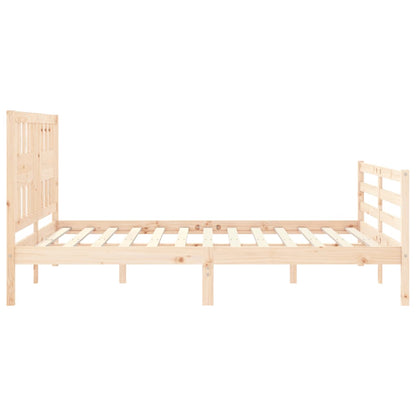 Bed Frame without Mattress 160x200 cm Solid Wood