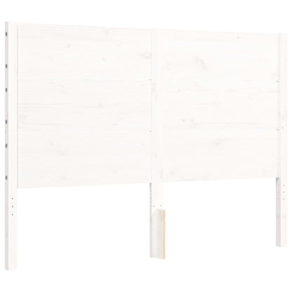 Bed Frame without Mattress White 140x200 cm Solid Wood