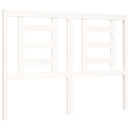 Bed Frame without Mattress White 140x200 cm Solid Wood