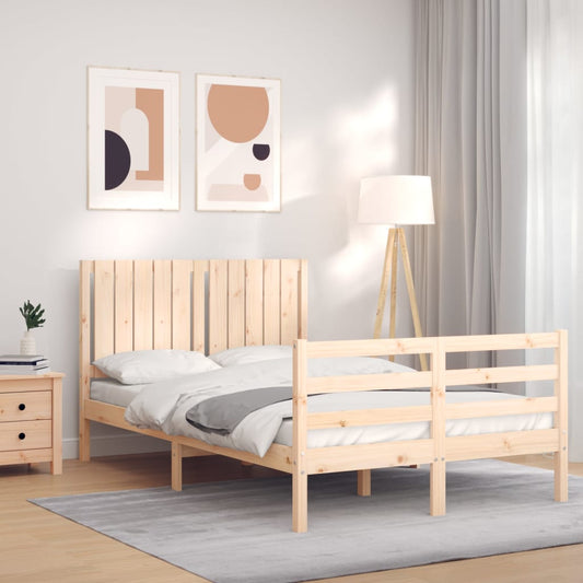 Bed Frame without Mattress 120x200 cm Solid Wood