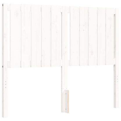 Bed Frame without Mattress White 120x200 cm Solid Wood