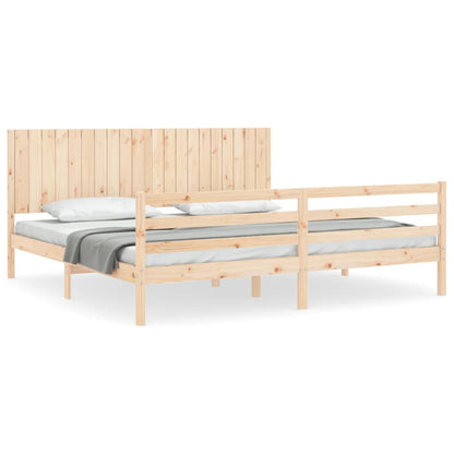 Bed Frame without Mattress 200x200 cm Solid Wood