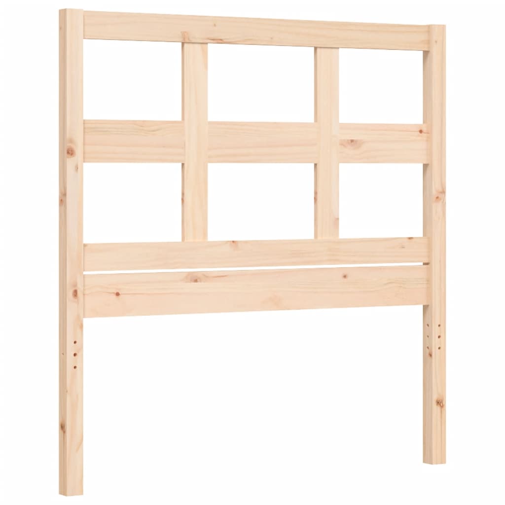 Bed Frame without Mattress Single Solid Wood