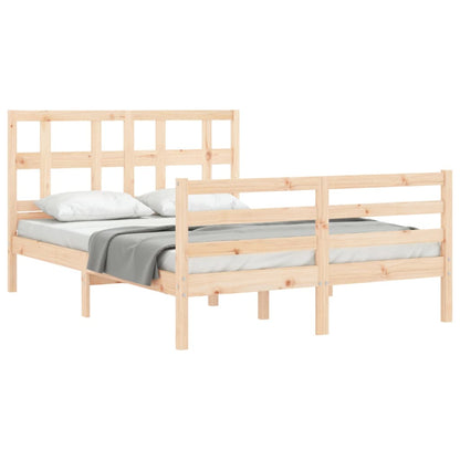 Bed Frame without Mattress Small Double Solid Wood