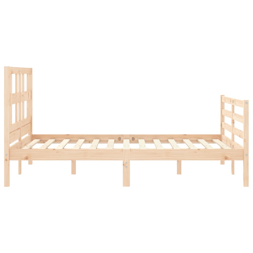 Bed Frame without Mattress Small Double Solid Wood