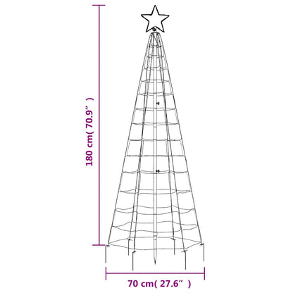 LED Christmas Tree with Spikes 220 LEDs Warm White 180 cm