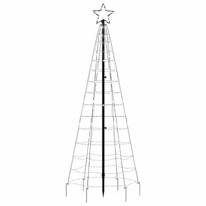 LED Christmas Tree with Spikes 220 LEDs Cold White 180 cm