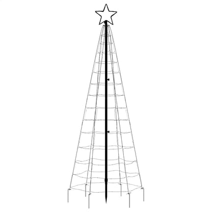 LED Christmas Tree with Spikes 220 LEDs Cold White 180 cm