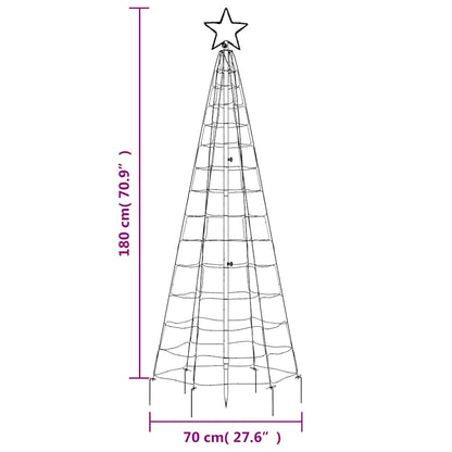 LED Christmas Tree with Spikes 220 LEDs Cold White 180 cm